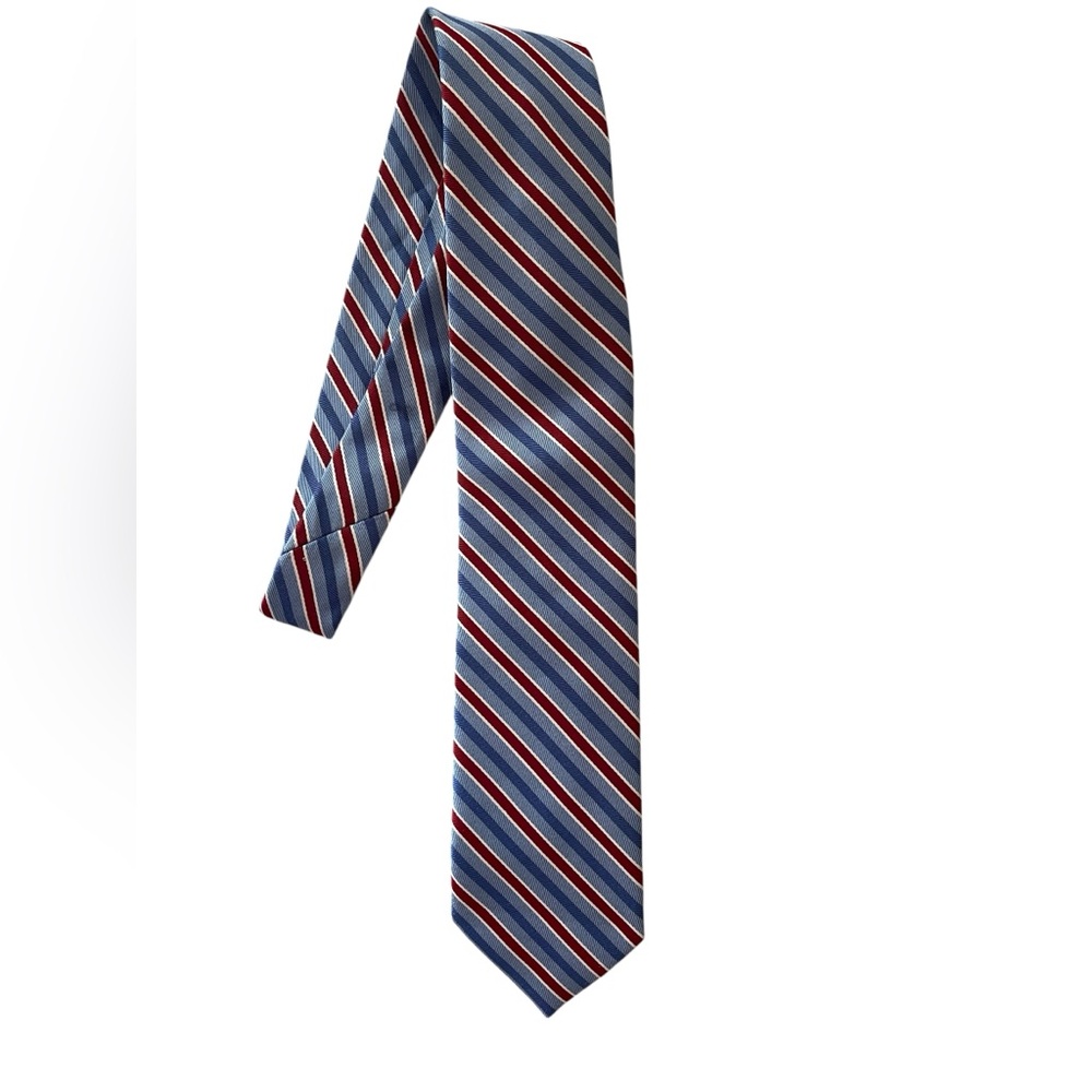 Jos. A. Bank Red,White & Blue  Striped Men’s Tie